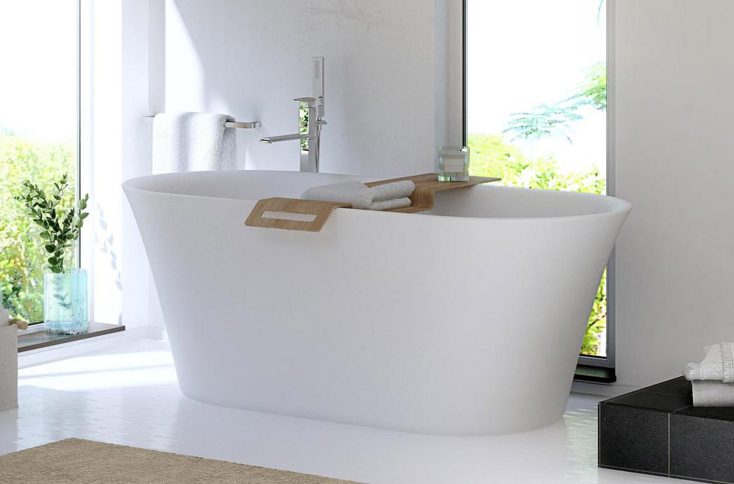 Fiore Xonyx White Stone Bath 