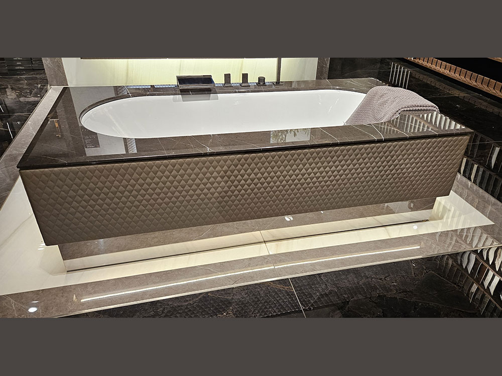 Leather & Marble Free-Standing Bath - was £12,000.00   NOW £500.00 + VAT