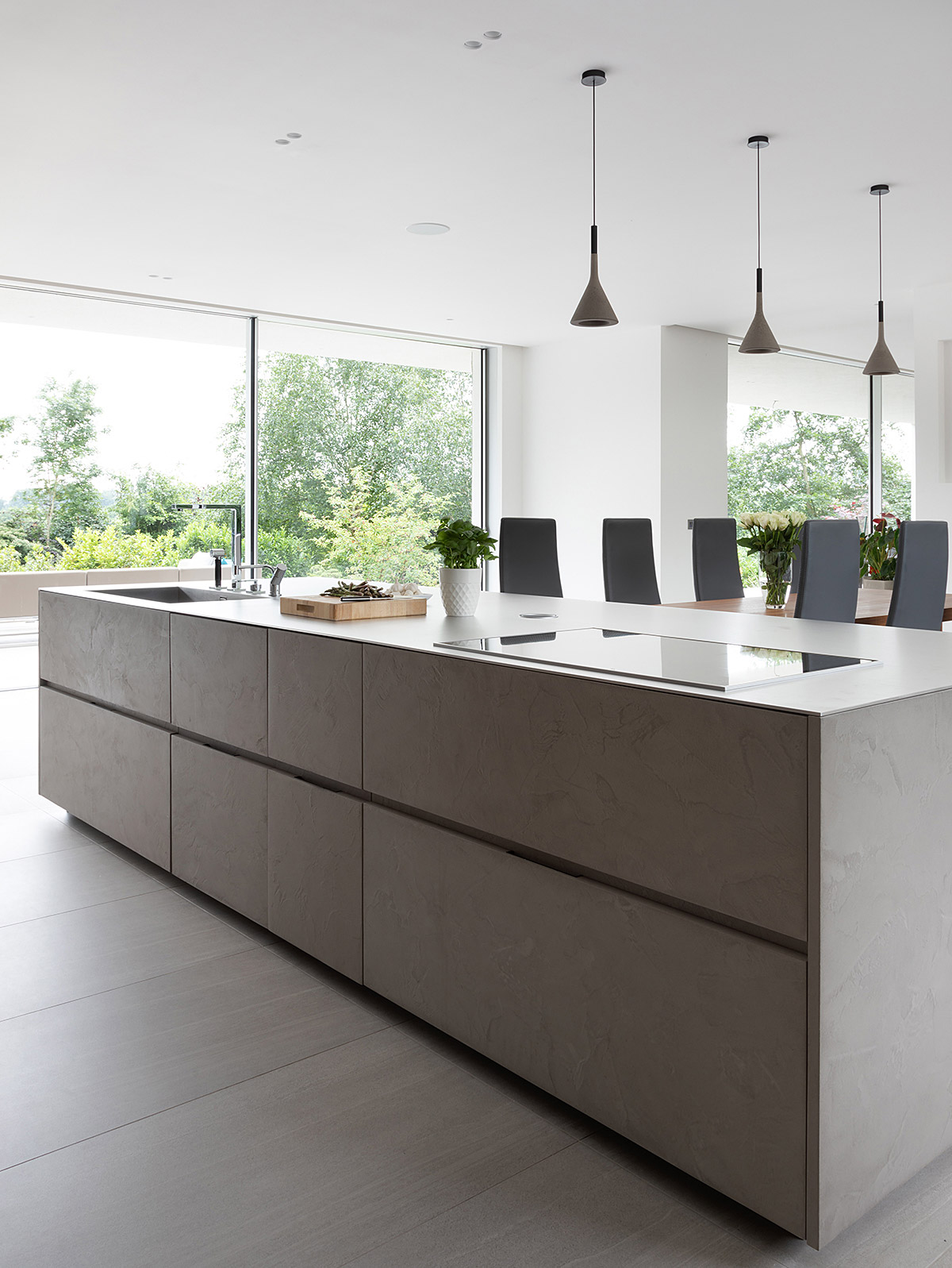 Cesar Cement Effect Kitchen By Tbk Design Tiles Baths Direct