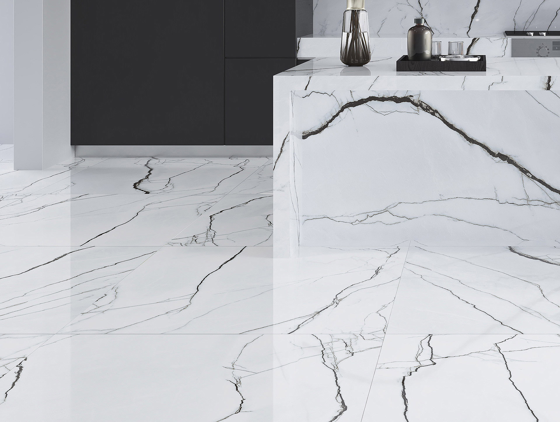 REQUINA BLANCO POLISHED White Marble tile   120 x 120 cm