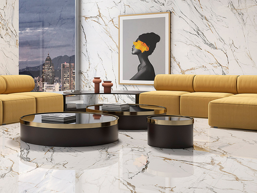 OIKOS GOLD White Marble tile   60 x 120 cm
