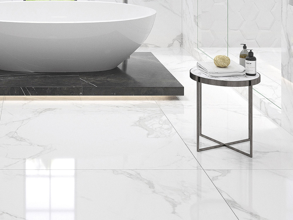 GRECIA PEARL POLISHED White Marble tile   80 x 160 cm