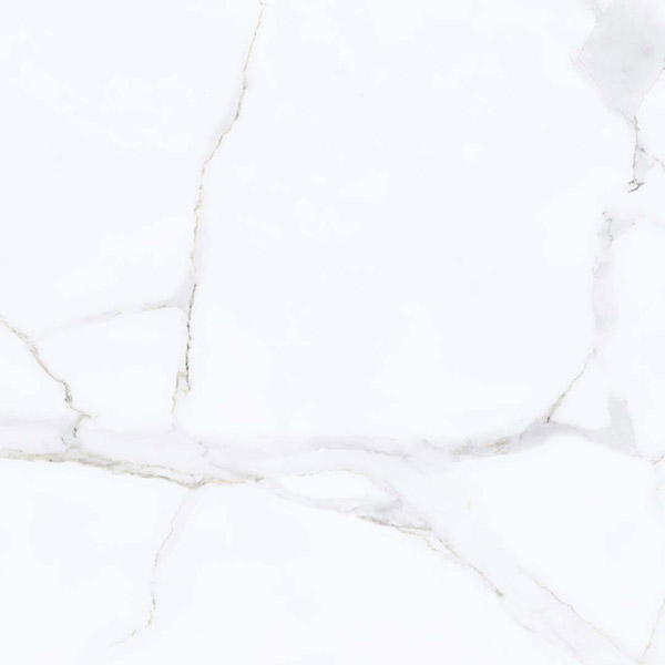 Sandra Glossy 60x60cm White Marble Effect Porcelain Tile