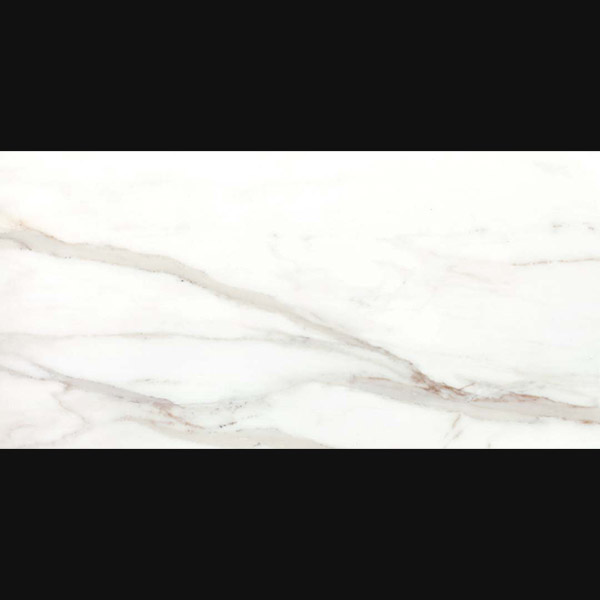 Venato Bianco 60x120cm Glossy White Marble Effect Porcelain Tile