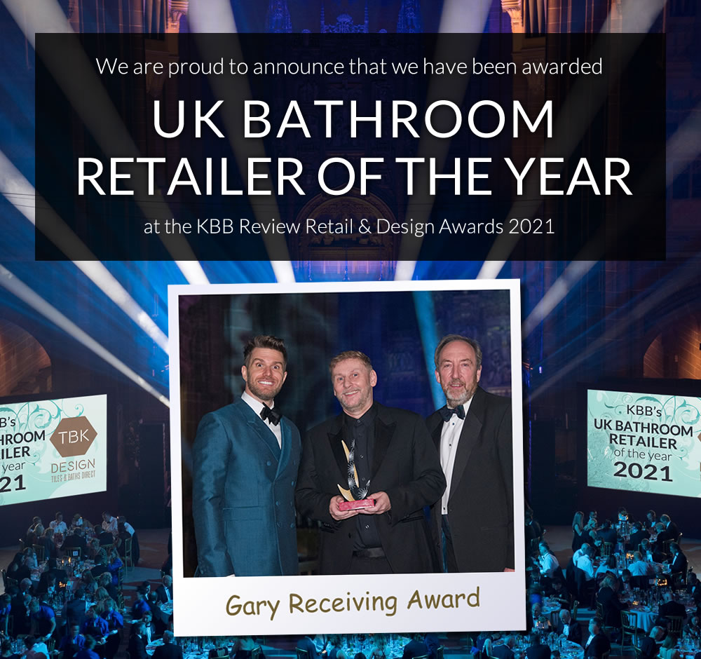 We are proud to announce that we have been awarded UK Bathroom Retailer of the Year at the KBB Review Retail & Design Awards 2021